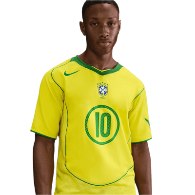 Brazil 2004 National Adults Jersey - Total 90 Ronaldinho Reissue