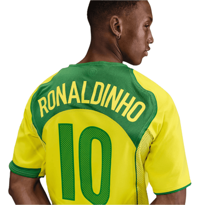 Brazil 2004 National Adults Jersey - Total 90 Ronaldinho Reissue