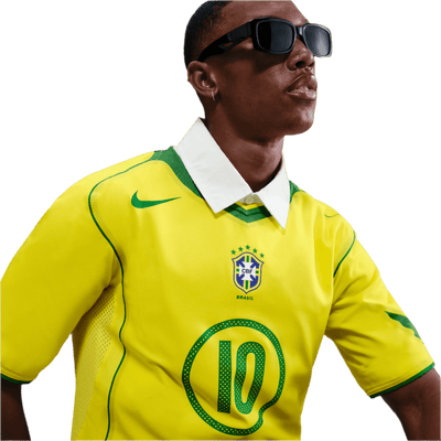 Brazil 2004 National Adults Jersey - Total 90 Ronaldinho Reissue