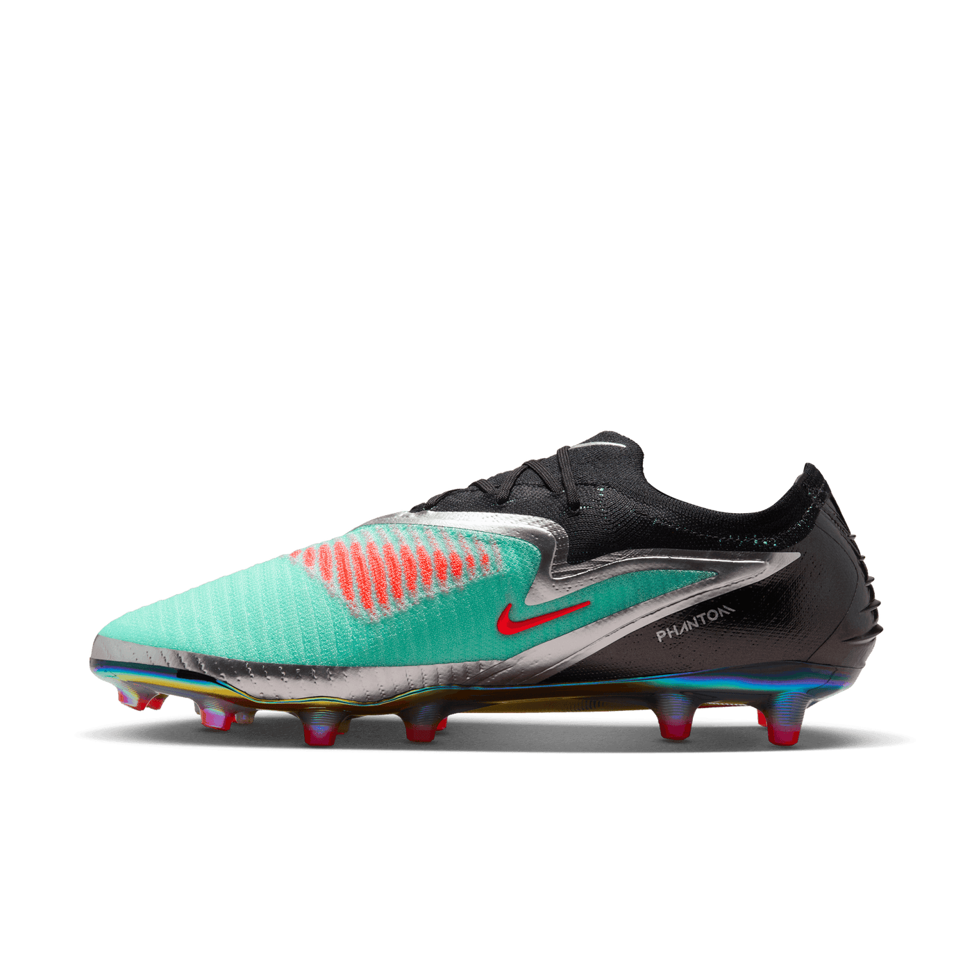 Nike Phantom 6 Low Elite AG Senior Football Boots - Chrome/Black