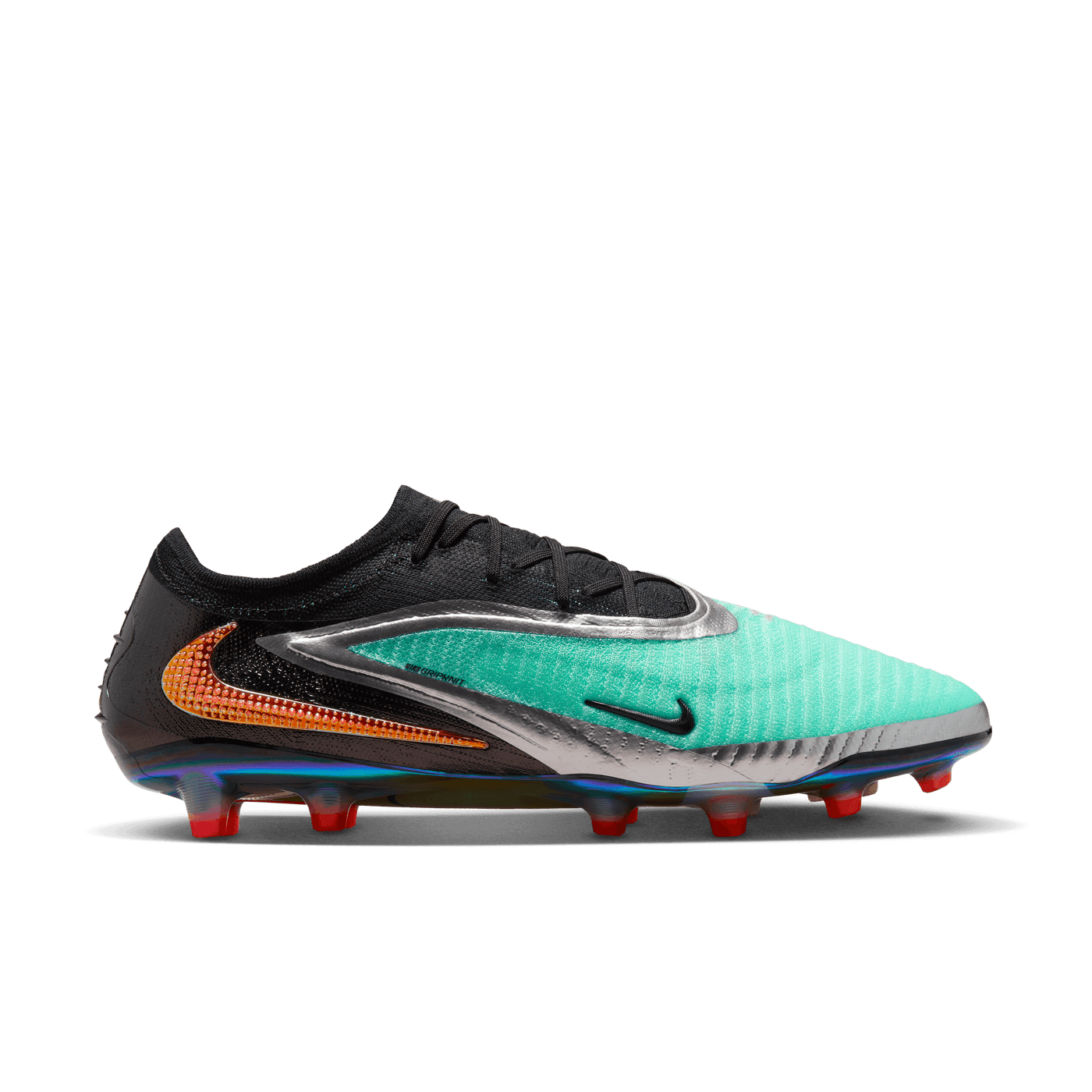 Nike Phantom 6 Low Elite AG Senior Football Boots - Chrome/Black