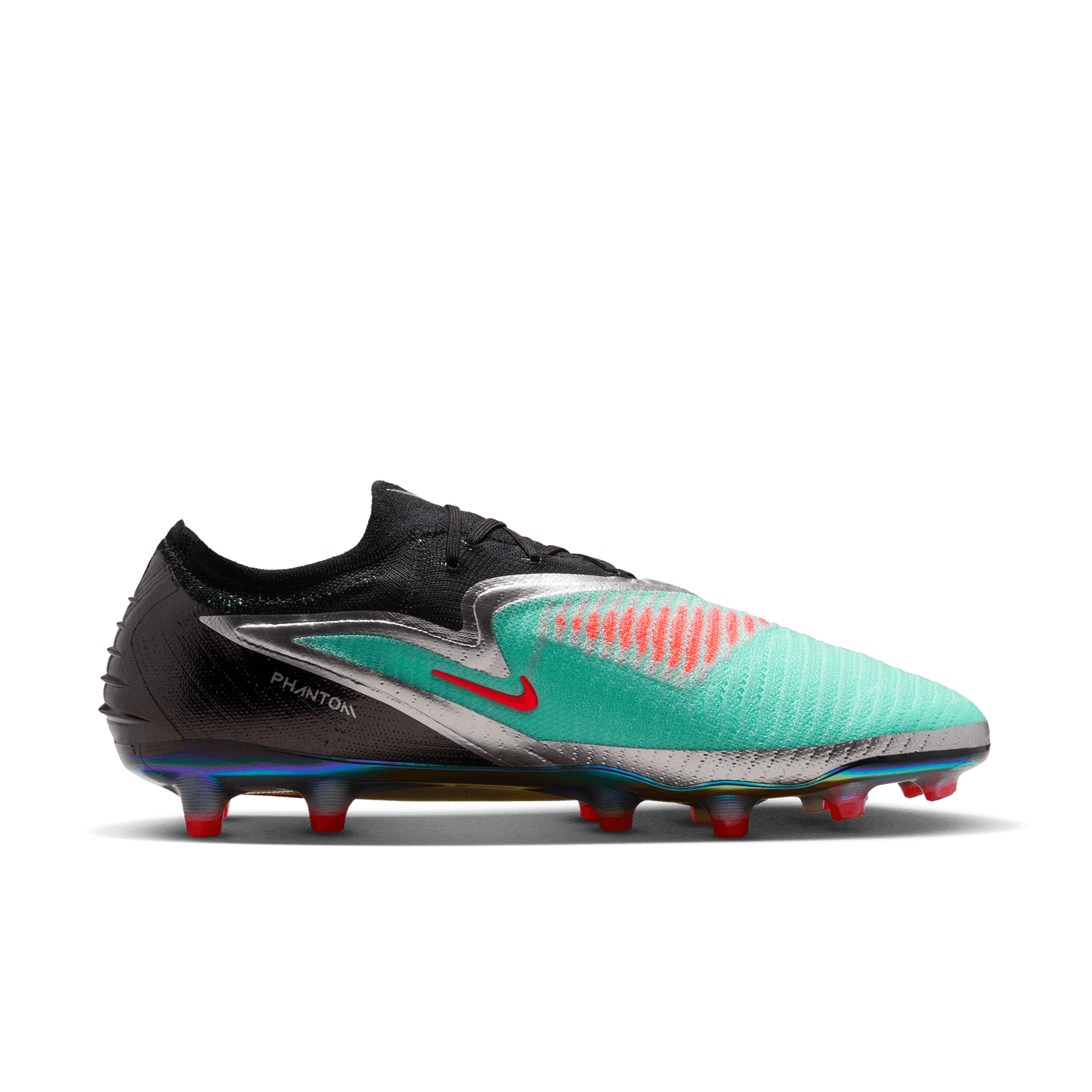 Nike Phantom 6 Low Elite AG Senior Football Boots - Chrome/Black