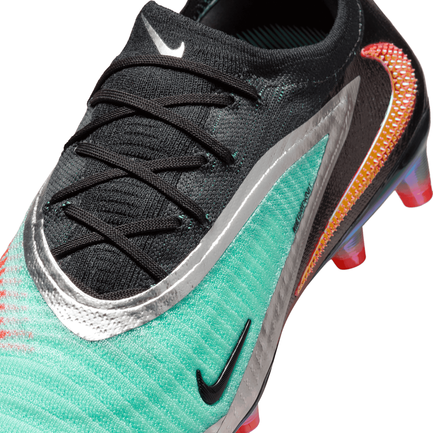 Nike Phantom 6 Low Elite AG Senior Football Boots - Chrome/Black