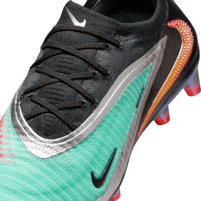 Nike Phantom 6 Low Elite AG Senior Football Boots - Chrome/Black