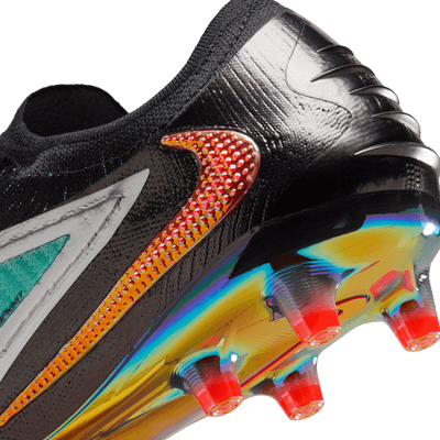 Nike Phantom 6 Low Elite AG Senior Football Boots - Chrome/Black