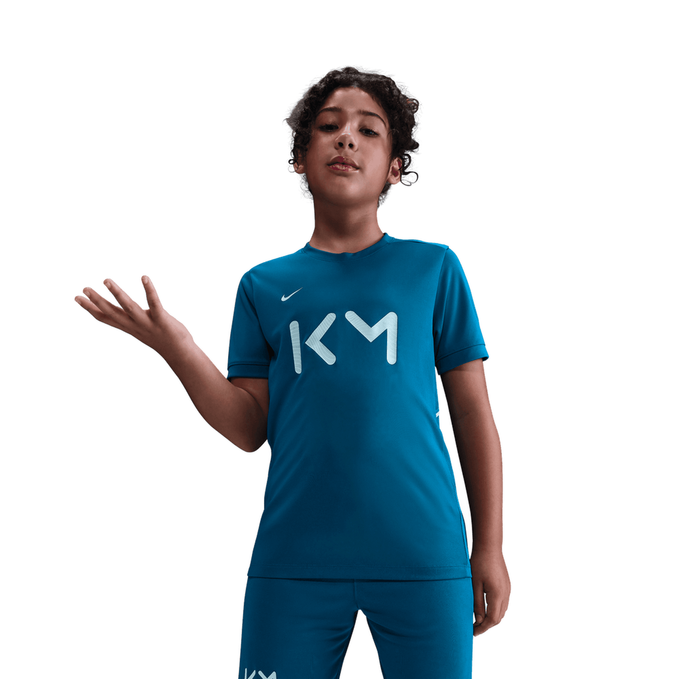 Nike Kylian Mbappe Academy Dri-FIT Kids Football Top - Green