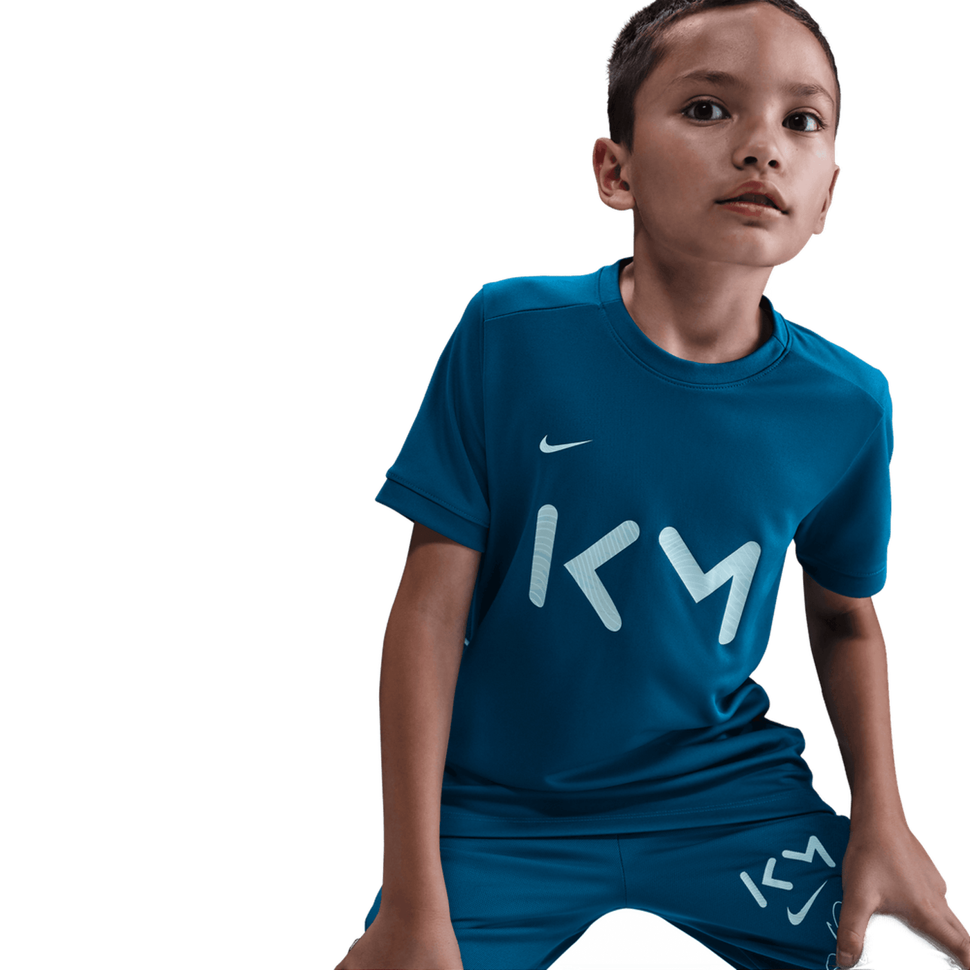 Nike Kylian Mbappe Academy Dri-FIT Kids Football Top - Green