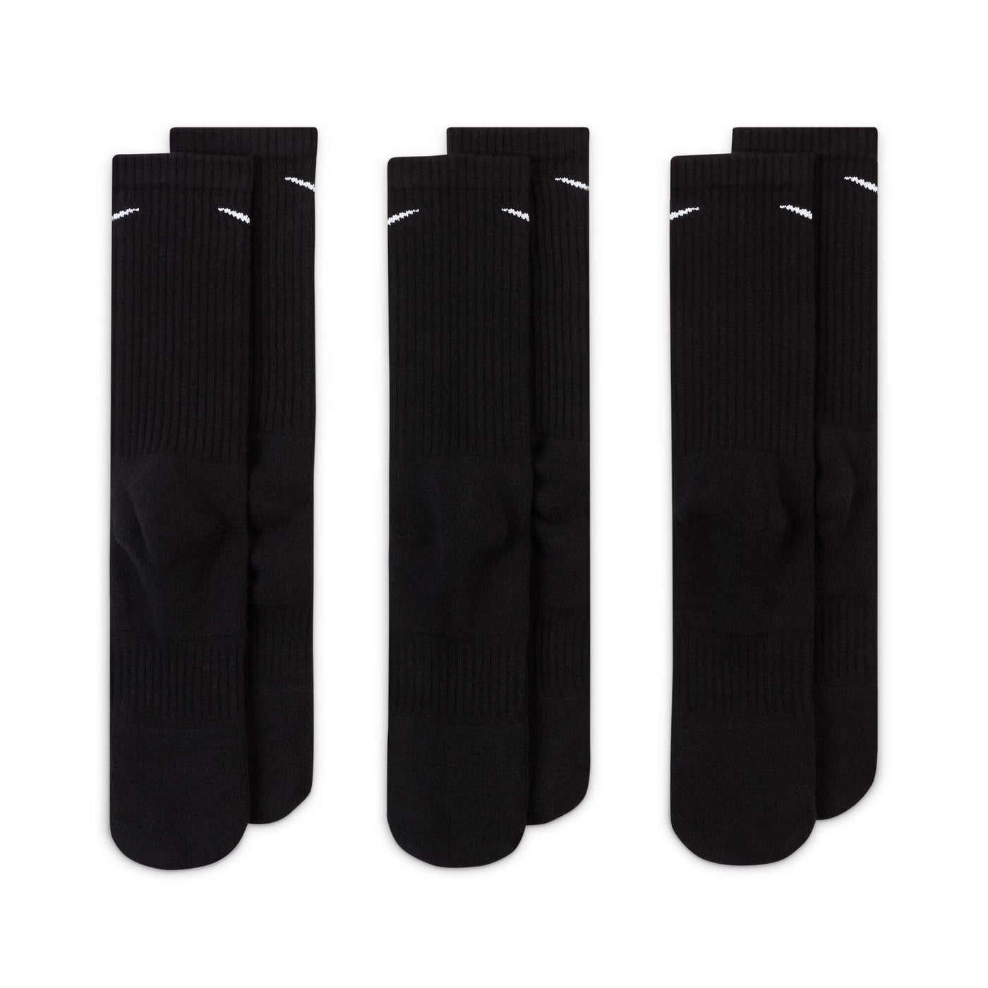 Nike Everyday Cushioned Training Crew Socks 3 Pack - Black