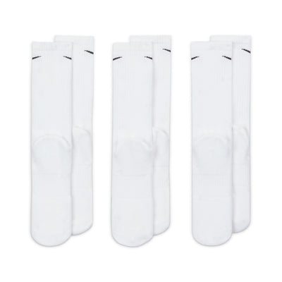 Nike Everyday Cushioned Training Crew Socks 3 Pack - White