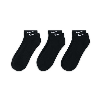 Nike Everyday Cushioned Training Low Socks 3 Pack - Black