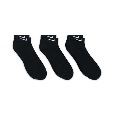 Nike Everyday Cushioned Training Low Socks 3 Pack - Black