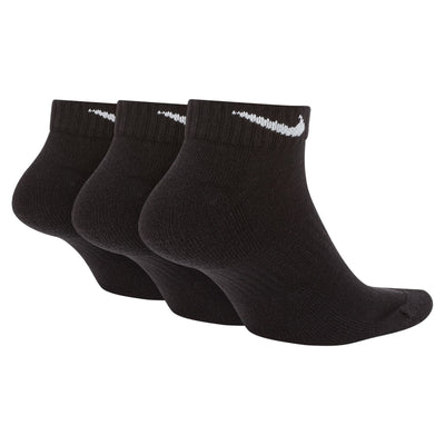 Nike Everyday Cushioned Training Low Socks 3 Pack - Black