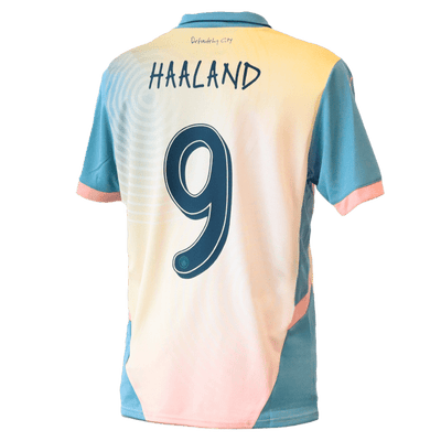 HAALAND #9 Manchester City FC Adults 4th Jersey 2024/25 - Manchester City Font