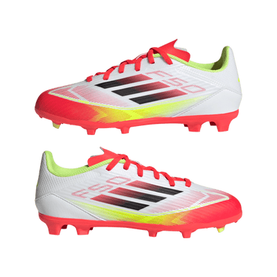 adidas F50 League FG/MG Kids Football Boots - Pure Victory Pack