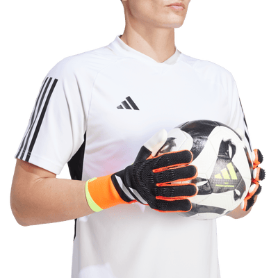 Adidas Predator Pro Goalkeeper Gloves - Black Solar Red Yellow