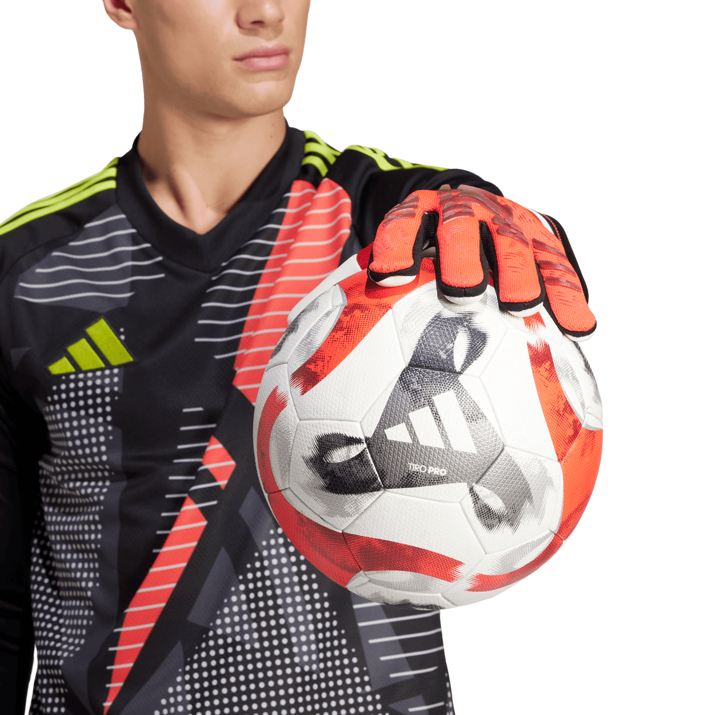 adidas Predator Pro Goalkeeper Gloves - Lucid Red/Black