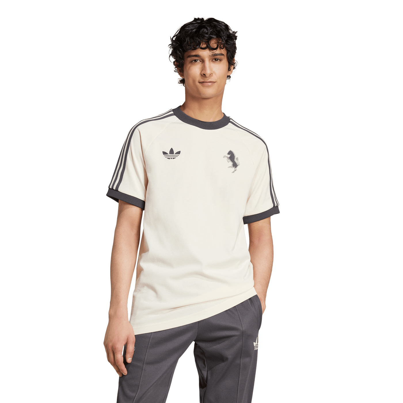 adidas Juventus OG 3 Stripe Adults Tee - White