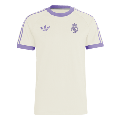 adidas Real Madrid OG 3 Stripe Adults Tee - White