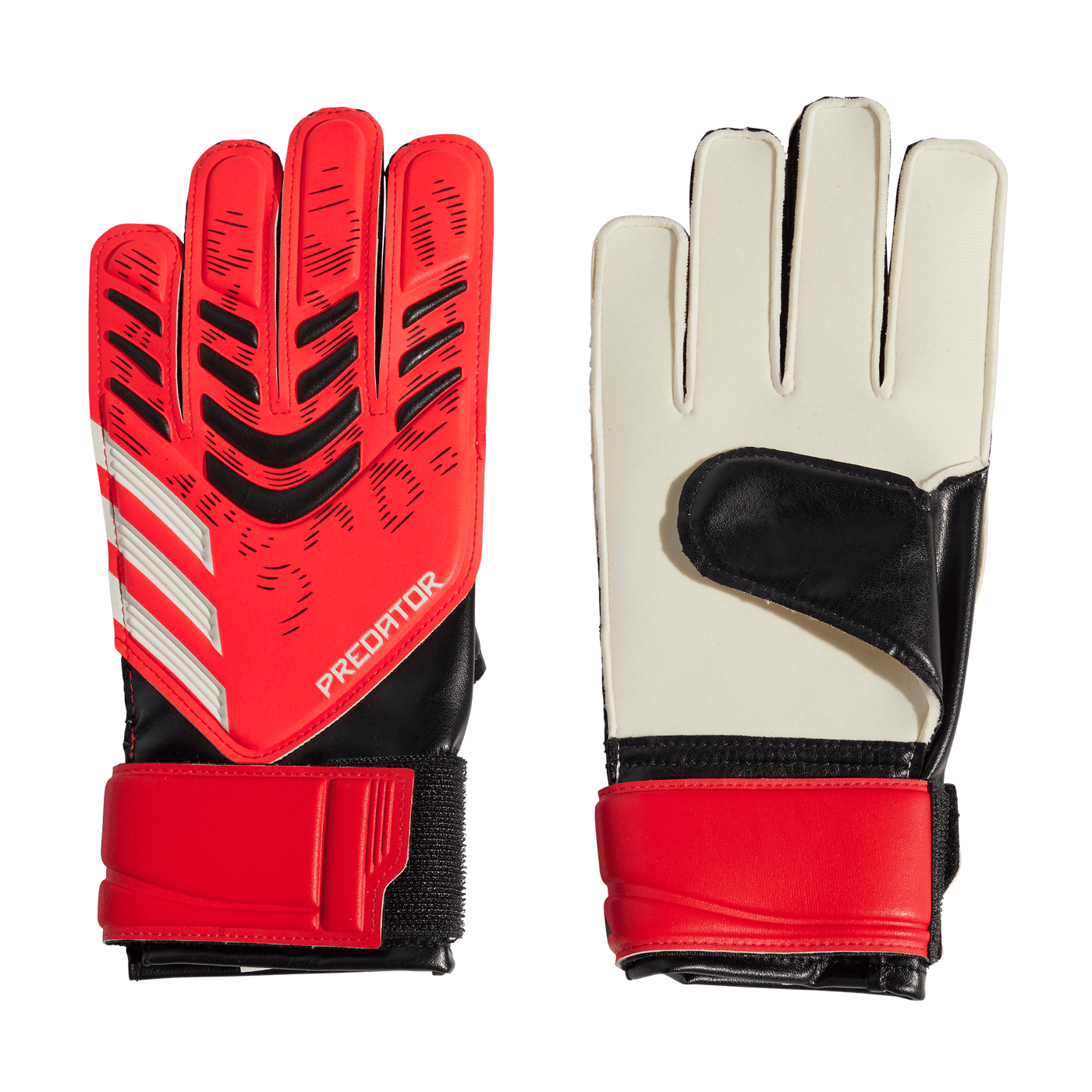 adidas Predator Junior Training Goalkeeper Gloves - Black/Lucid Red