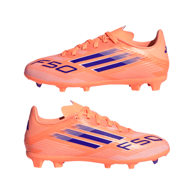 adidas F50 League FG/MG Kids Football Boots - Coral Blaze Pack