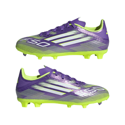adidas F50 League FG/MG Kids Football Boots - Radiant Blaze Pack