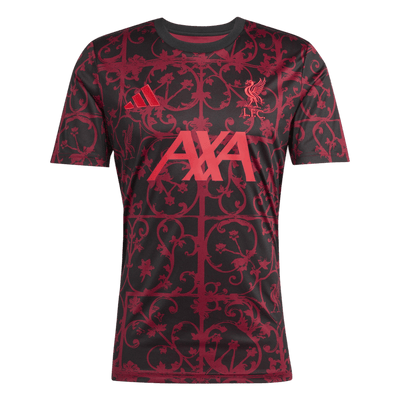 Liverpool FC Adults Pre Match Jersey 2025/26 - Black/Ruby
