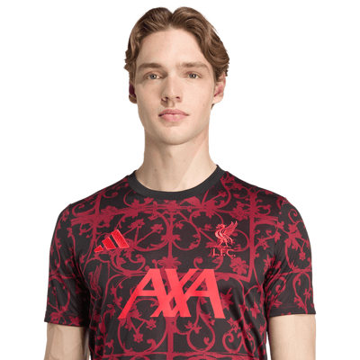 Liverpool FC Adults Pre Match Jersey 2025/26 - Black/Ruby