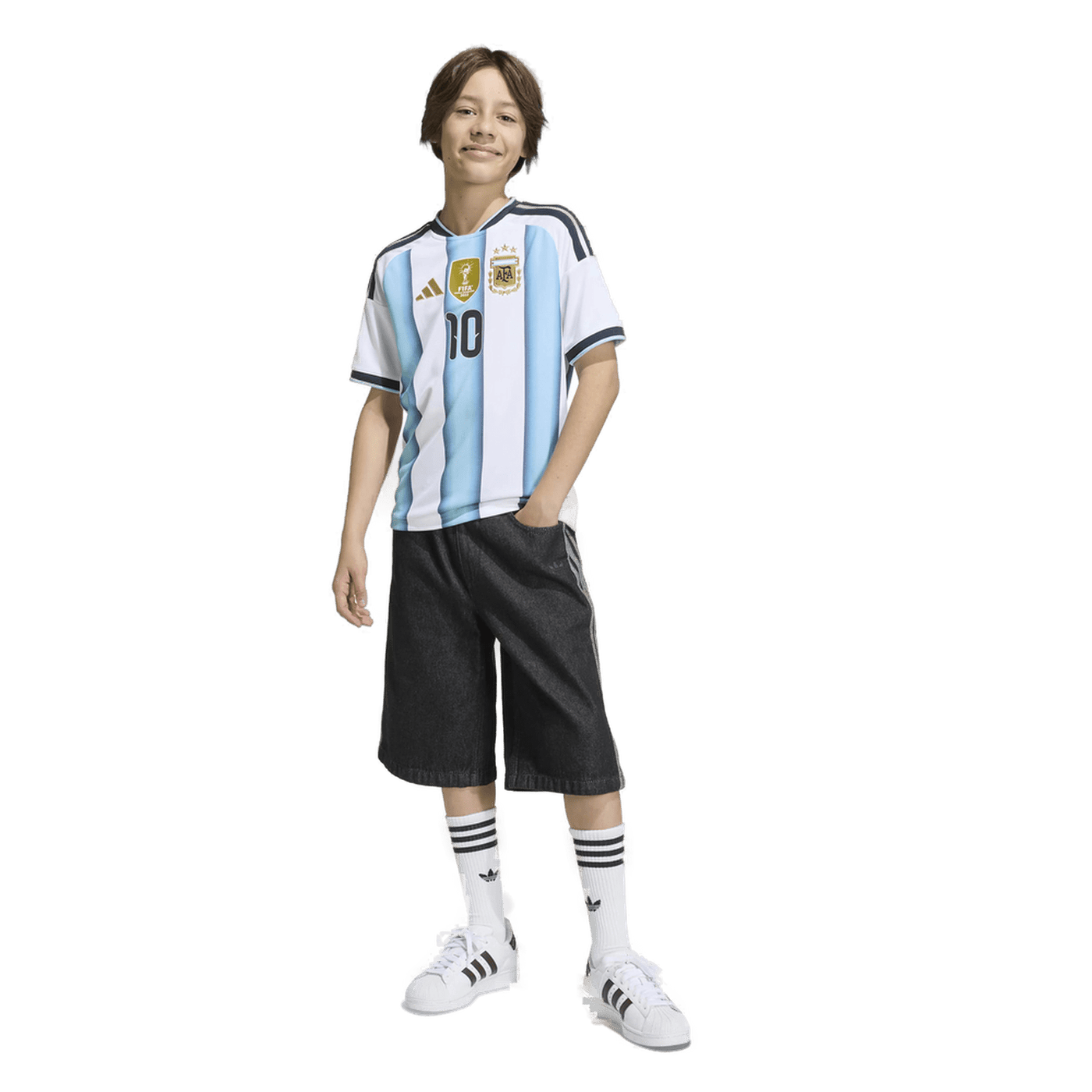 Argentina National Kids Messi Home Jersey 2026