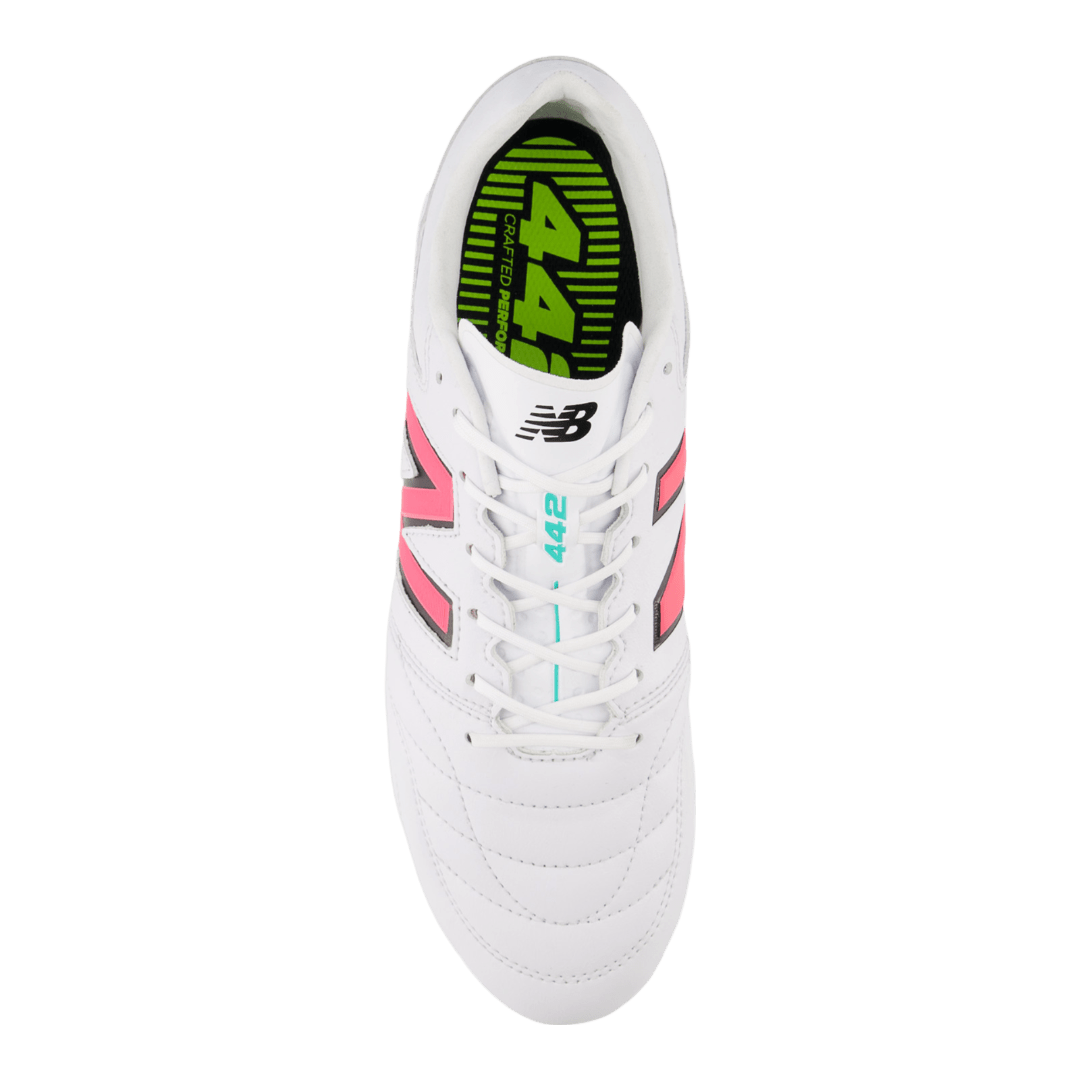 New Balance 442 V2 Pro FG Senior Football Boot White