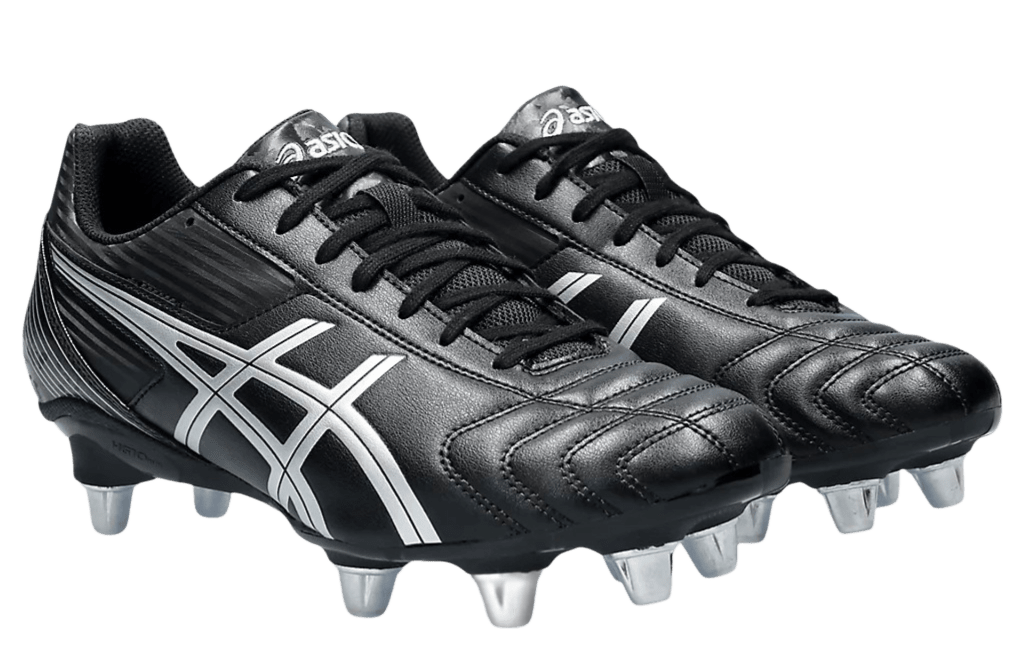 Asics Lethal Tackle SG Senior Rugby Boot Black White SPT Football Free Shipping Australia wide