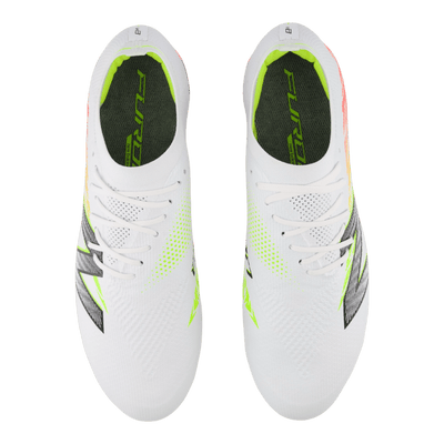 New Balance Furon V8 Elite FG Senior Football Boots - White/Pink/Yellow