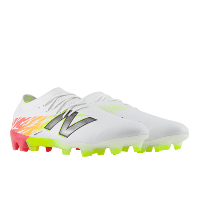 New Balance Furon V8 Elite FG Senior Football Boots - White/Pink/Yellow