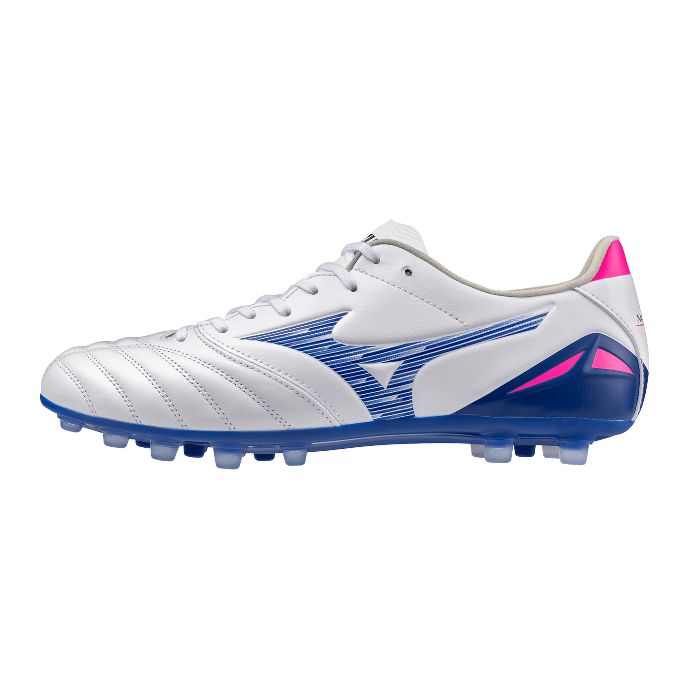Mizuno Morelia Neo IV Pro AG Senior Football Boots - White/Turquoise/Pink