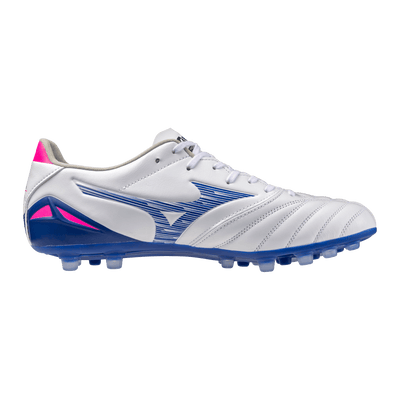 Mizuno Morelia Neo IV Pro AG Senior Football Boots - White/Turquoise/Pink
