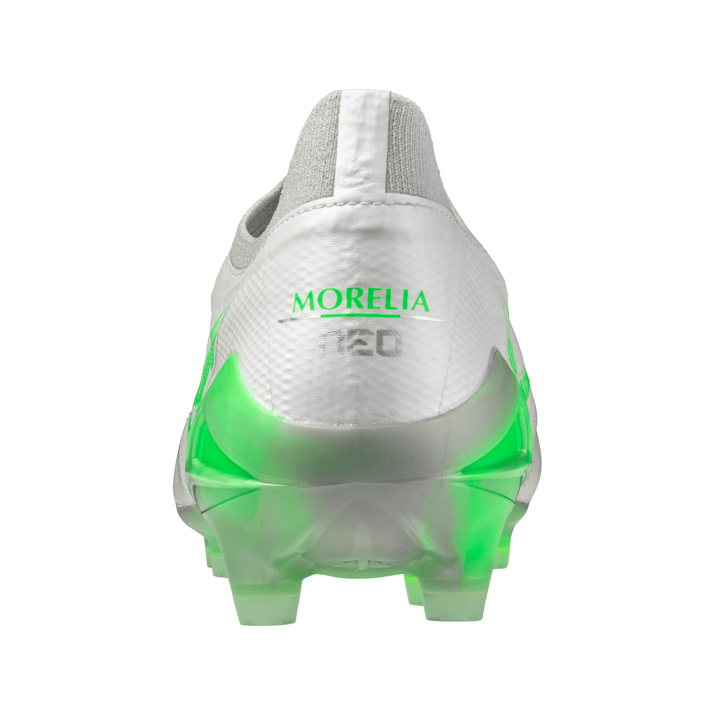 Mizuno Morelia Neo IV Beta Elite FG Senior Football Boot - White/Green Gecko