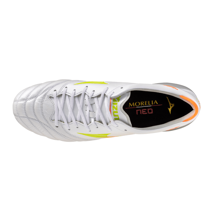 Mizuno Morelia Neo V Elite FG Senior Football Boots - Prism White