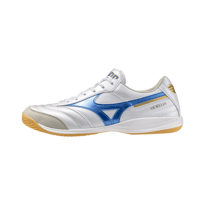 Mizuno Morelia Sala Elite Indoor Senior Football Boots - White/Blue