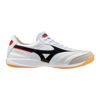 Mizuno Morelia Sala Elite Indoor Senior Football Boots - White/Black/Chinese Red