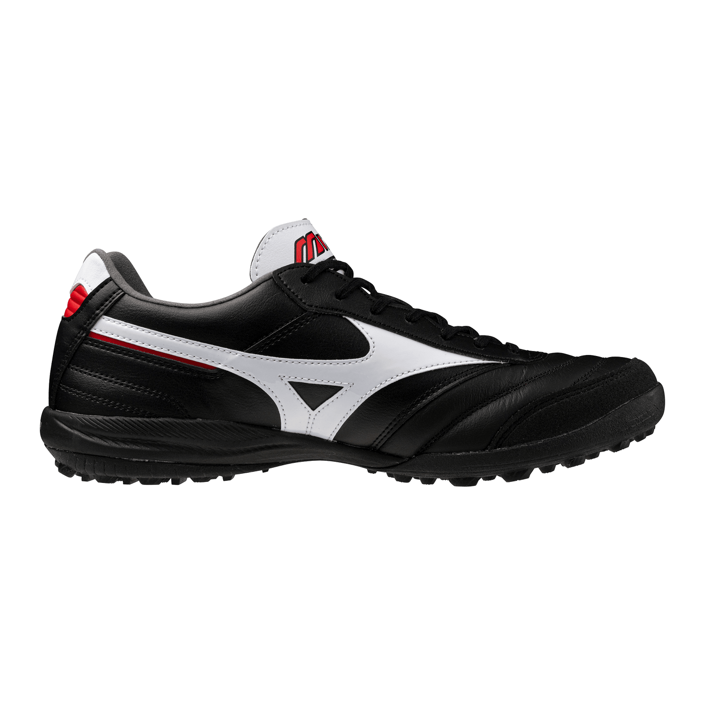 Mizuno Morelia Sala Elite Turf Senior Football Boots - White/Black/Chinese Red