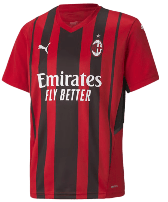 AC Milan FC Kids Home Replica Jersey 2021/22