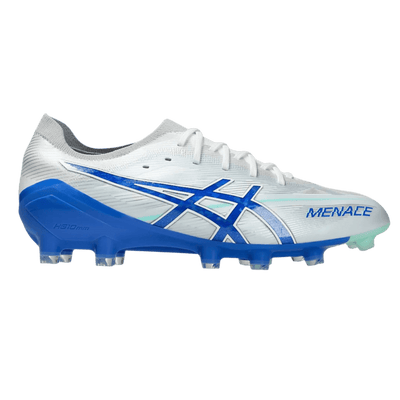 Asics Menace 5 FG Senior Football Boots - White/Illusion Blue