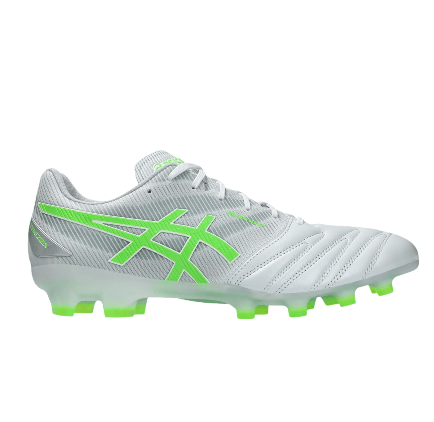 Asics Ultrezza 3 FG Senior Football Boots - White/Green Gecko