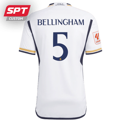 Jude Bellingham #5 Real Madrid Adults Home Jersey - 2023/24 - La Liga