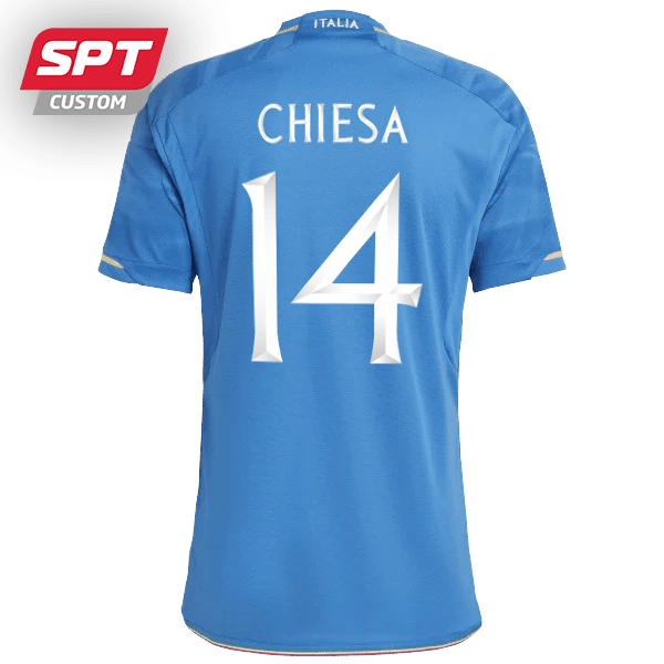 Chiesa #14 Italy National Adults Home Jersey - 2023