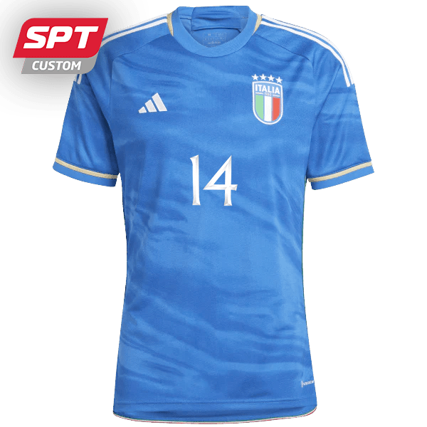 Chiesa #14 Italy National Adults Home Jersey - 2023