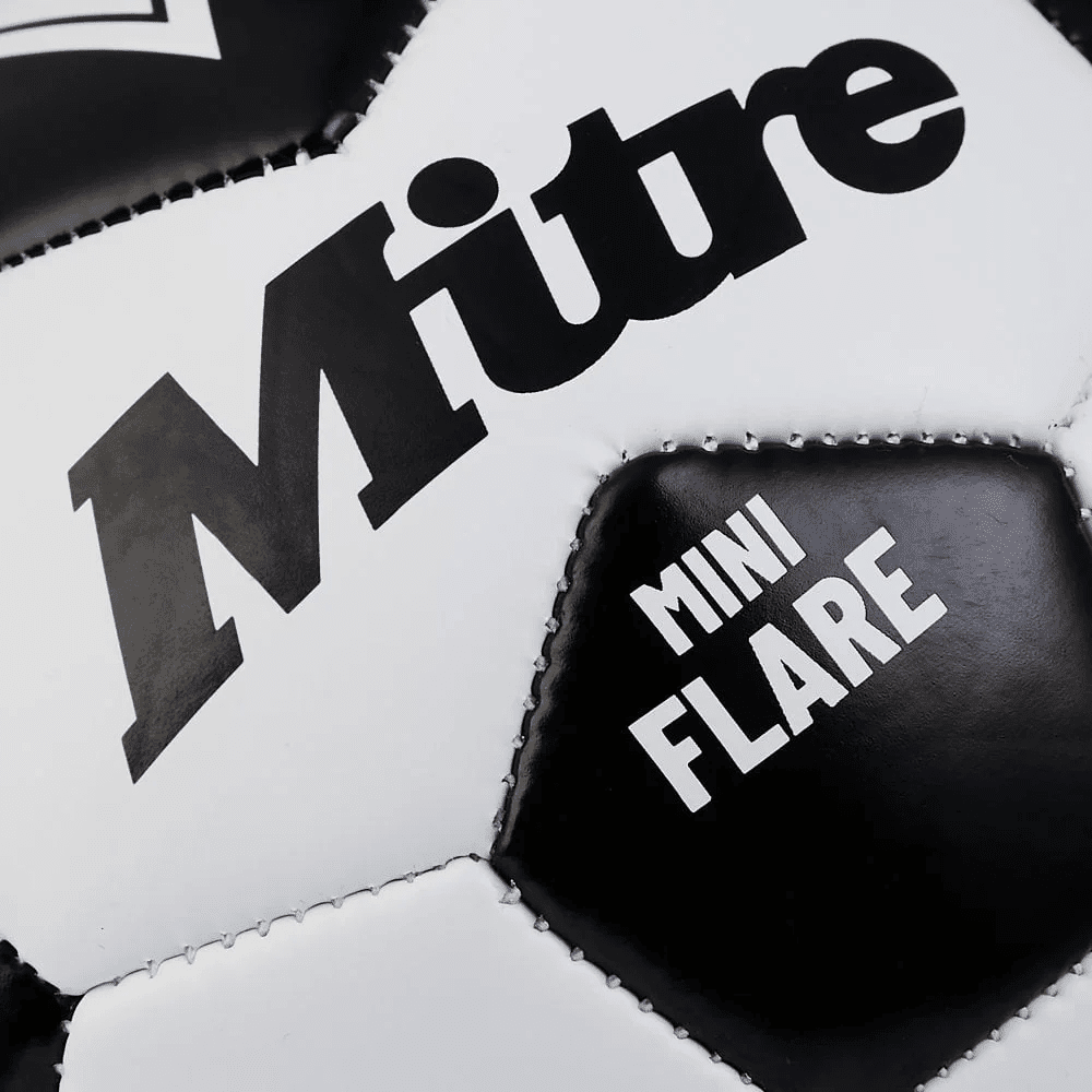 Mitre Flare 24 Mini Soccerball - White/Black