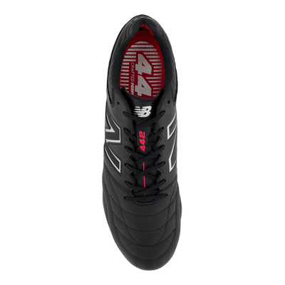 New Balance 442 V2 Pro FG Senior Football Boots - Black/White