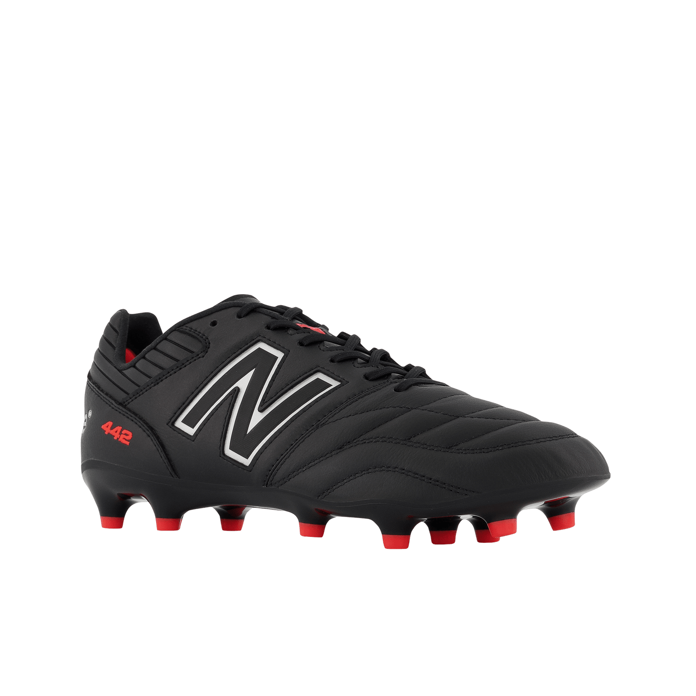 New Balance 442 V2 Pro FG Senior Football Boots - Black/White