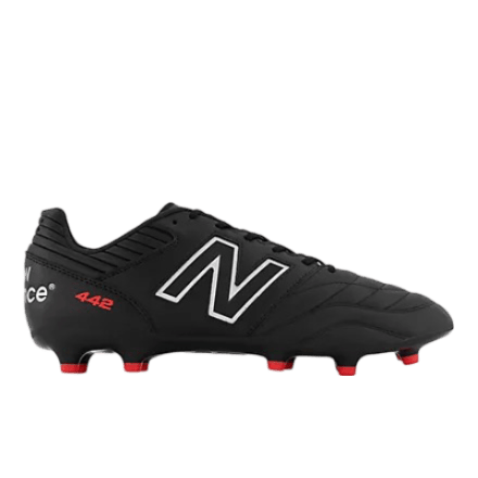 New Balance 442 V2 Team FG Senior Football Boot Black/White 2E Width