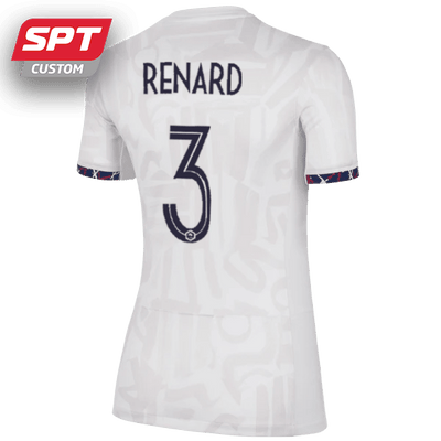 Wendie Renard #3 France National Womens Away Jersey - 2023